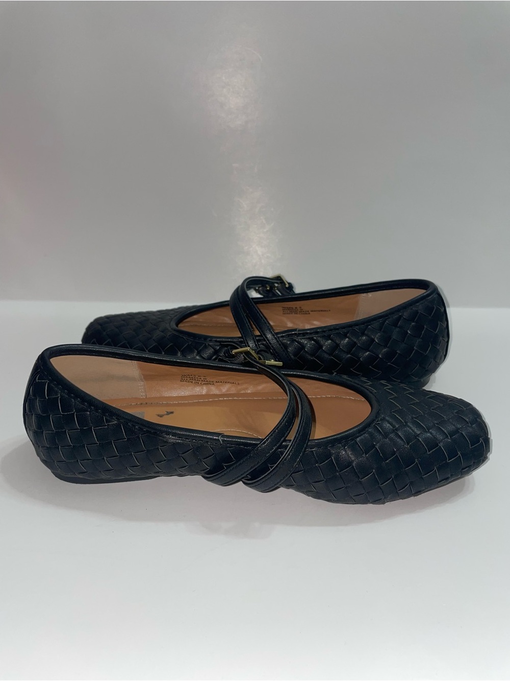 Dolce Vita Black Woven Adjustable Buckle Straps Mary Jane Flats Women’s Size 8.5 - Picture 6 of 10